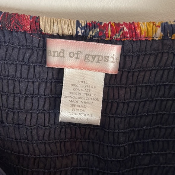 Band of Gypsies Blue Floral Jumpsuit Small - Picture 5 of 7